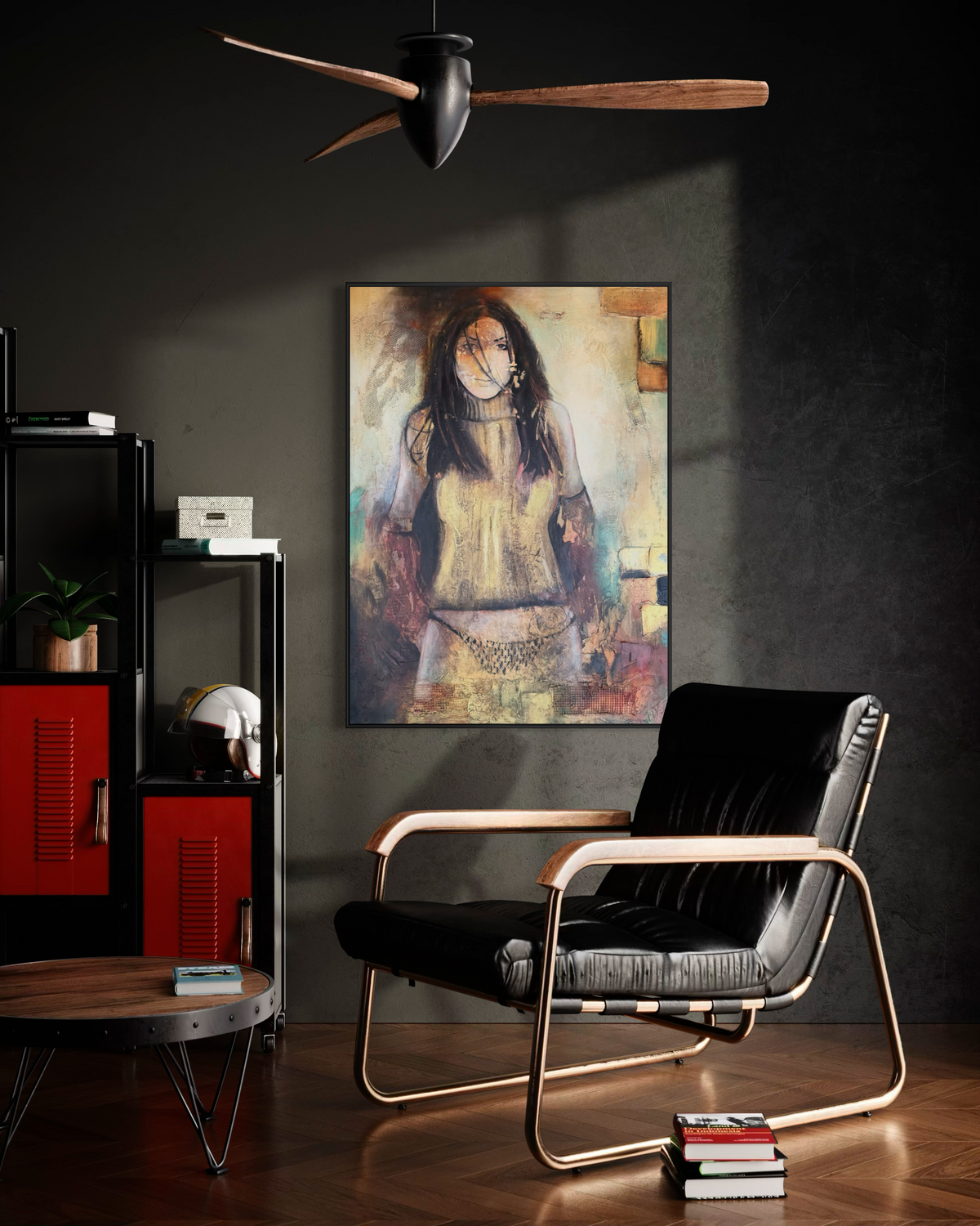 Lady Chayenne , title : I will break every box they try to put me in 48"x36"