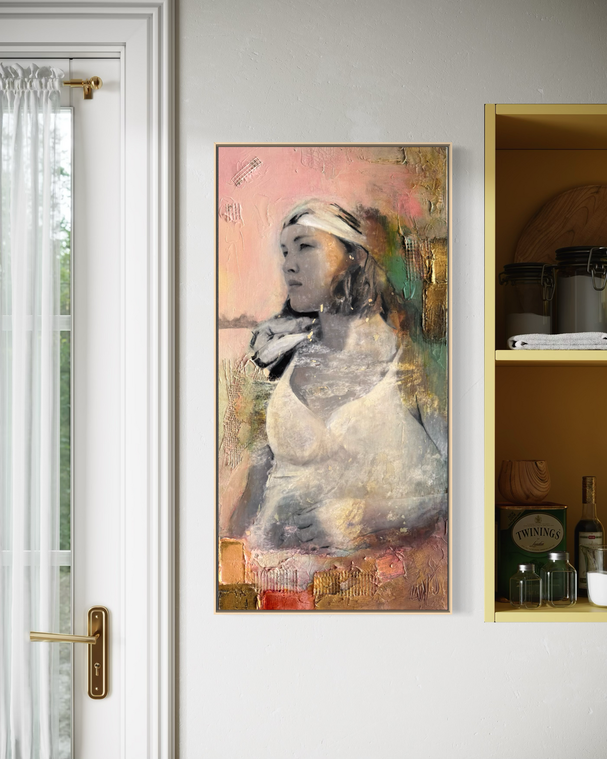Lady Alice II , title : You're a diamond ,dear. They can't break you. 36"x18"