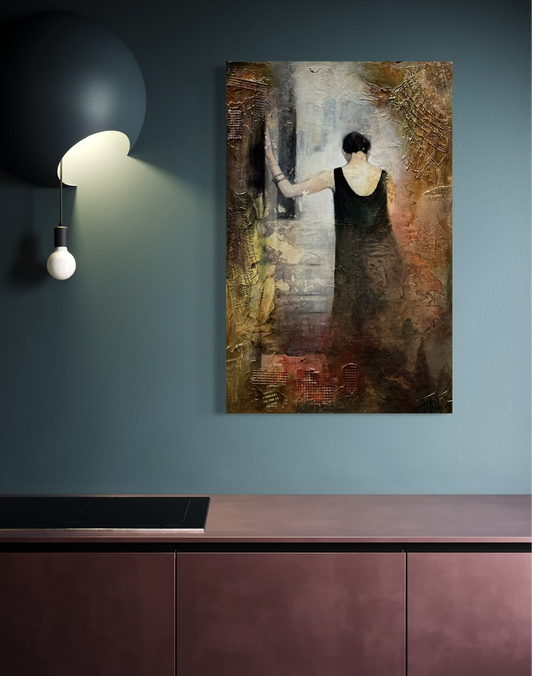 Lady Edith I , Brave enough to do it alone 36''x24'' SOLD