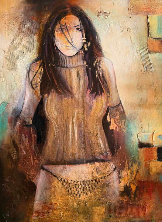 Lady Chayenne , title : I will break every box they try to put me in 48"x36"