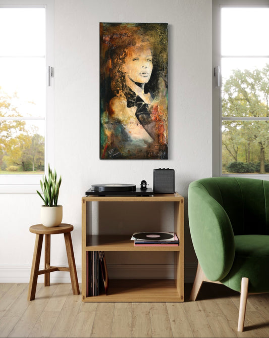 Lady Roxy - You want to be at my level ? Climb bitch. 40"x20"