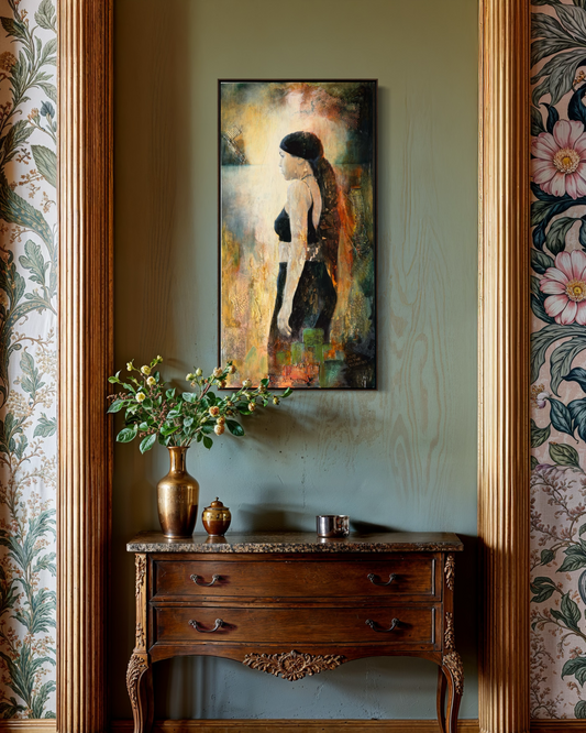 Lady Nico II - Live in the moment 48"x24"