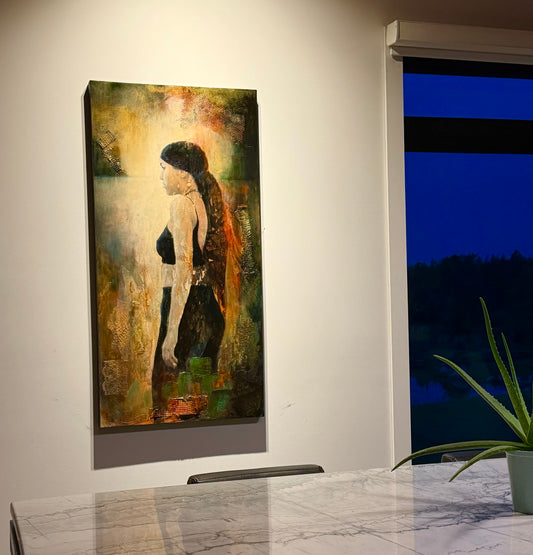 Lady Nico II - Live in the moment 48"x24"