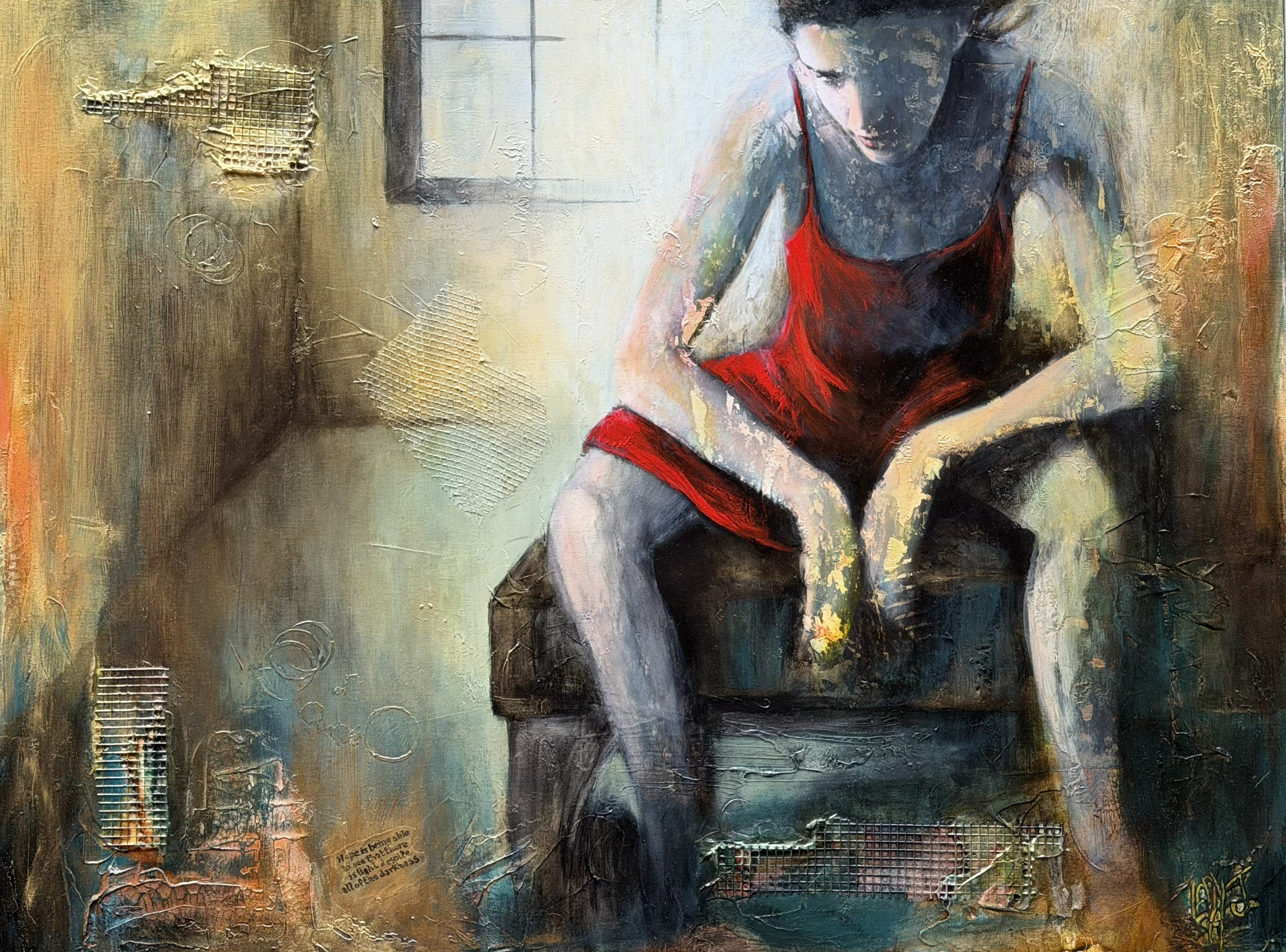 Lady Eleanor - Hope is being able to see that there is light despite all of the darkness 30"x40"