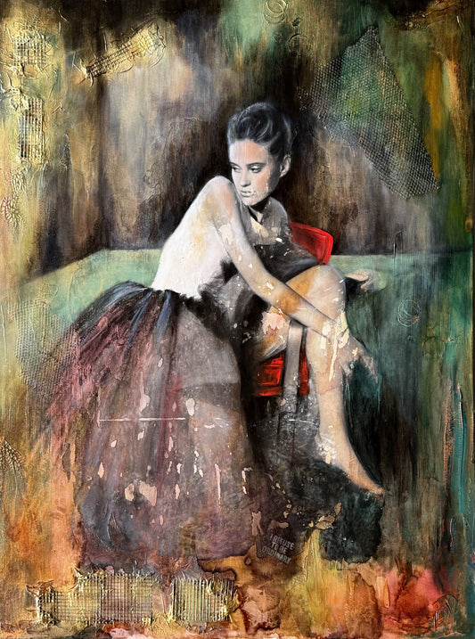 Lady Gabrielle II  I refuse to be ordinary 48"x36"