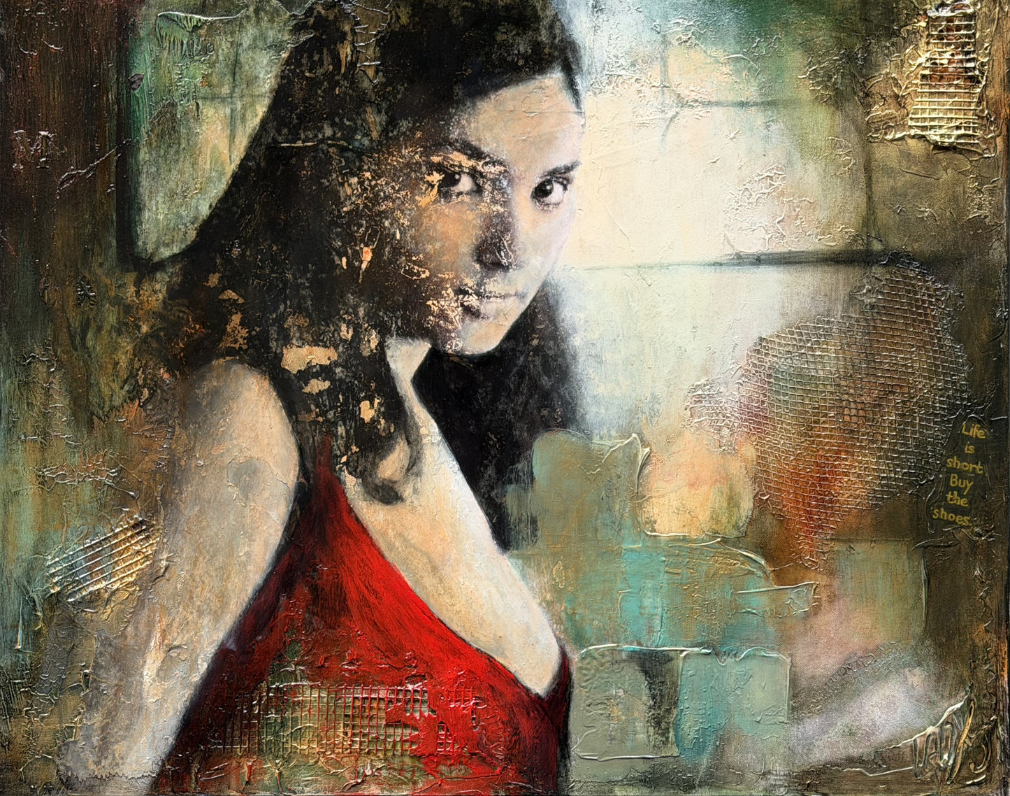 Lady Maya II - Life is short buy the shoes 24"x30"