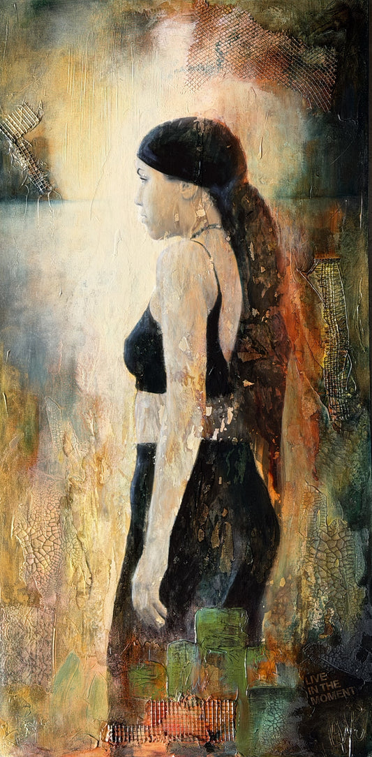 Lady Nico II - Live in the moment 48"x24"