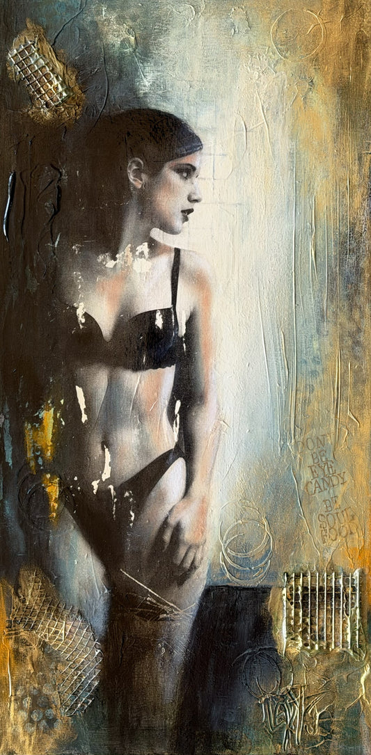 Lady Yasmin III  Don't be eye candy Be soul food  24"x12"
